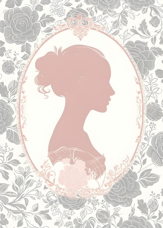 Vintage Botanical Silhouette