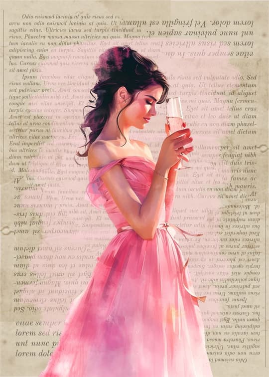 Evening Toast in Pink