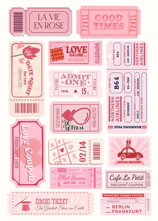 Vintage Ticket & Label Collection
