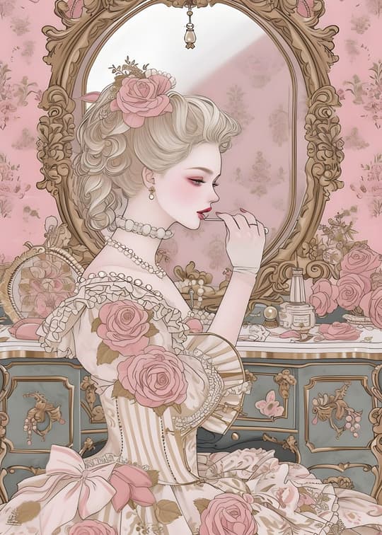 Rococo Mirror Beauty