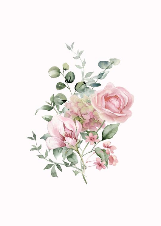 Botanical Rose & Eucalyptus