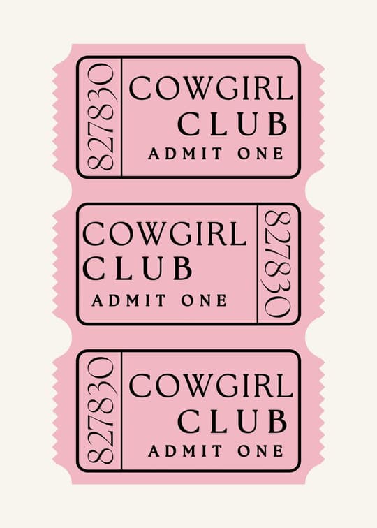 Cowgirl Club Tickets