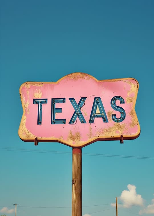 Vintage Texas Sign