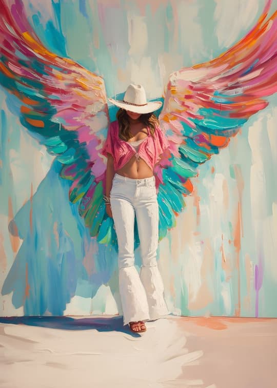 Colorful Wings Angel