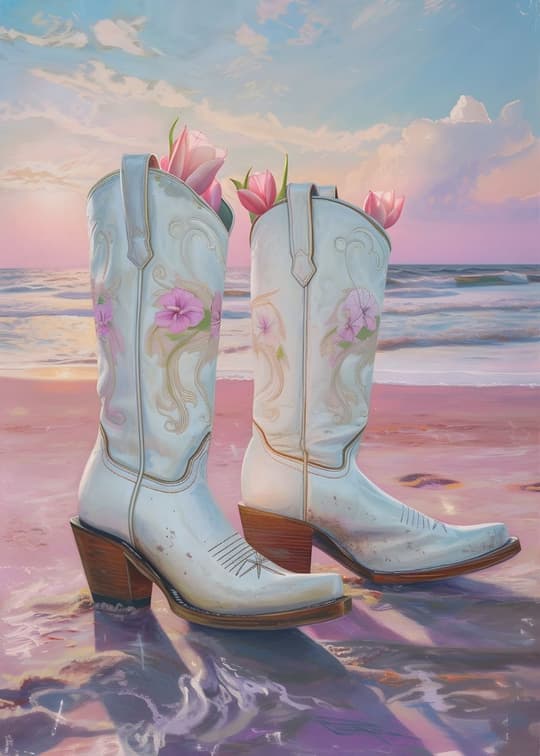 Desert Bloom Beach Boots
