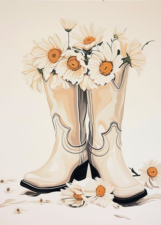 Daisies in Cowboy Boots