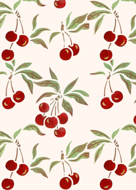 Cherry Branches Pattern