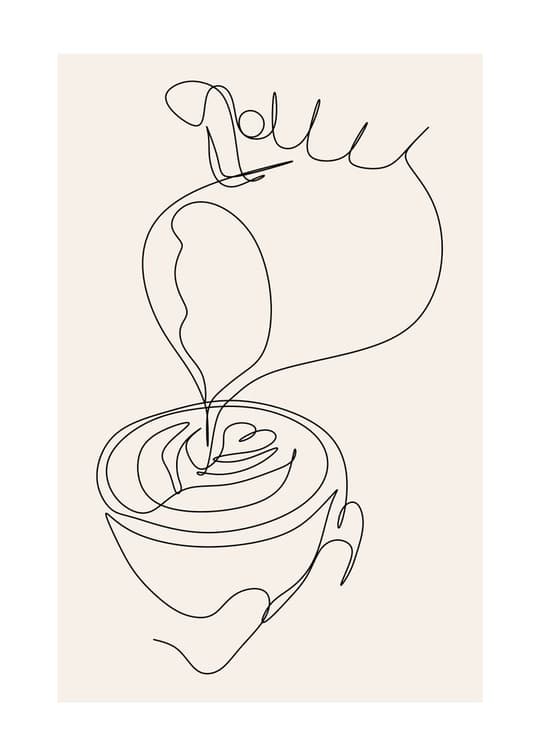 Potted Plant Line Art