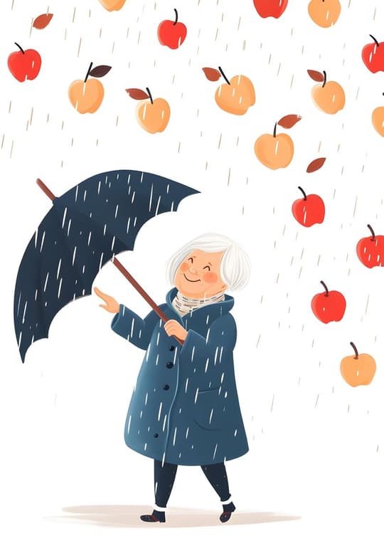 Autumn Harvest in the Rain