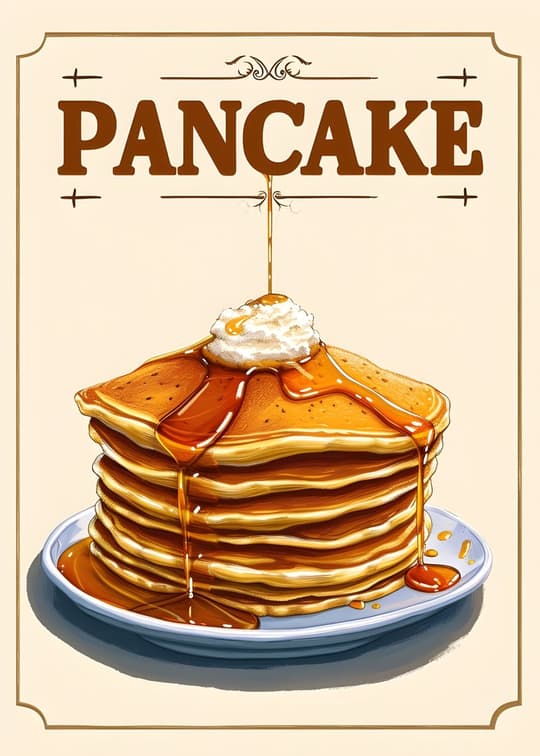 Pancake Stack Poster
