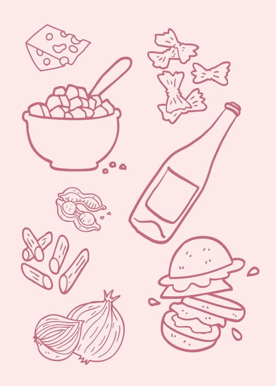 Kitchen & Brunch Line Art
