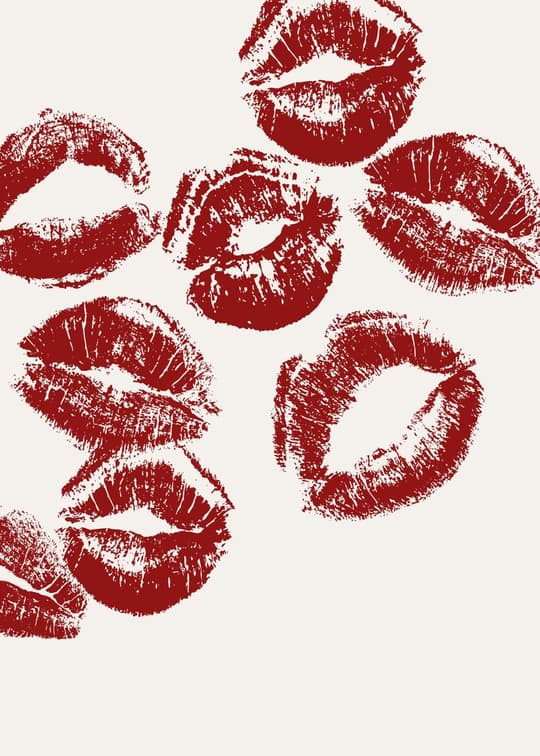 Lipstick Kiss Prints