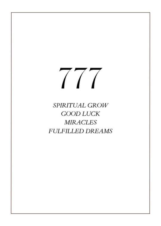 777 Spiritual Growth