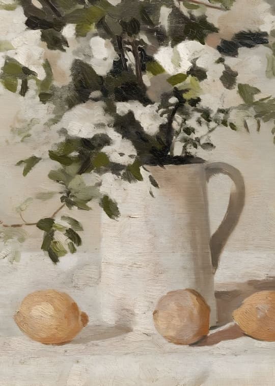 Herbs and Lemons Still Life