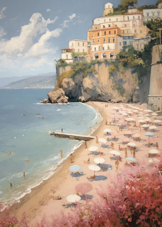 Amalfi Coastline Beach