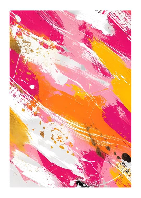 Vibrant Brushstroke Bliss