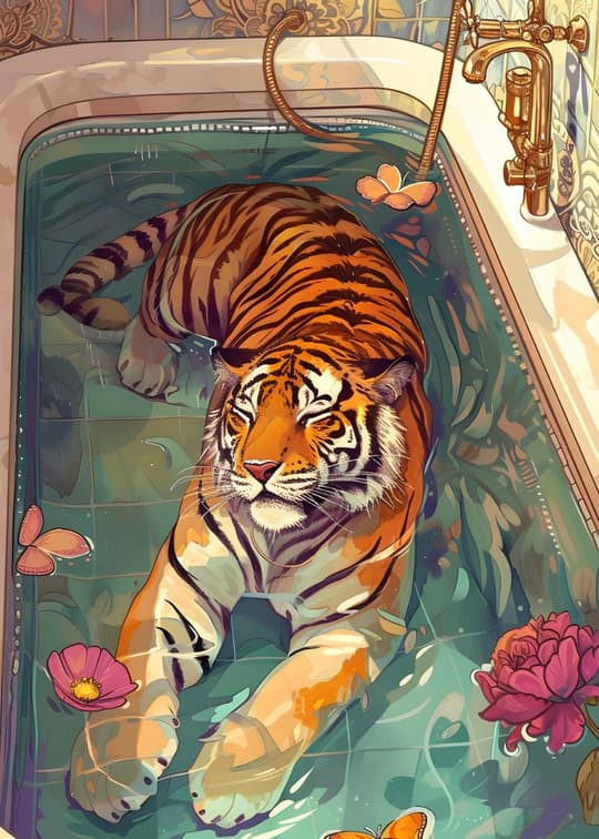 Tiger in the Tub