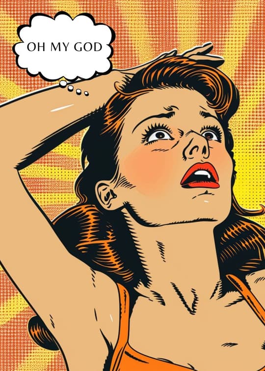Oh My God - Pop Art Portrait