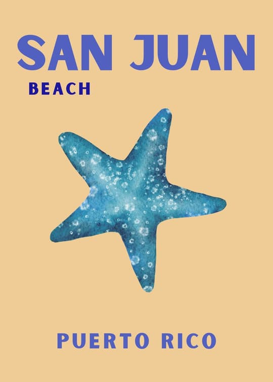 San Juan Beach Starfish