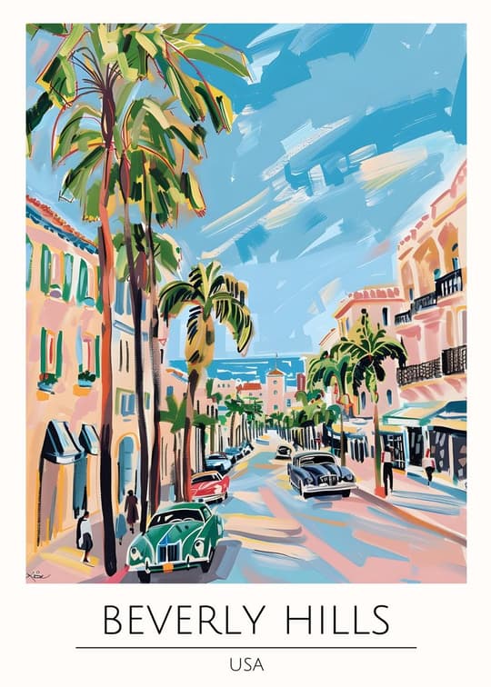 Beverly Hills Street Scene