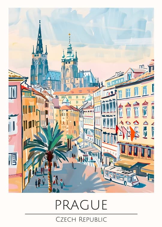 Prague Street Scene