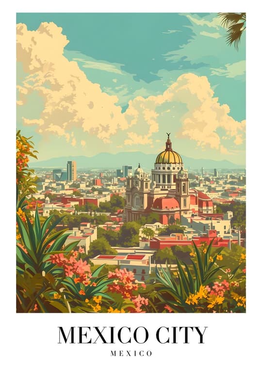 Mexico City Skyline