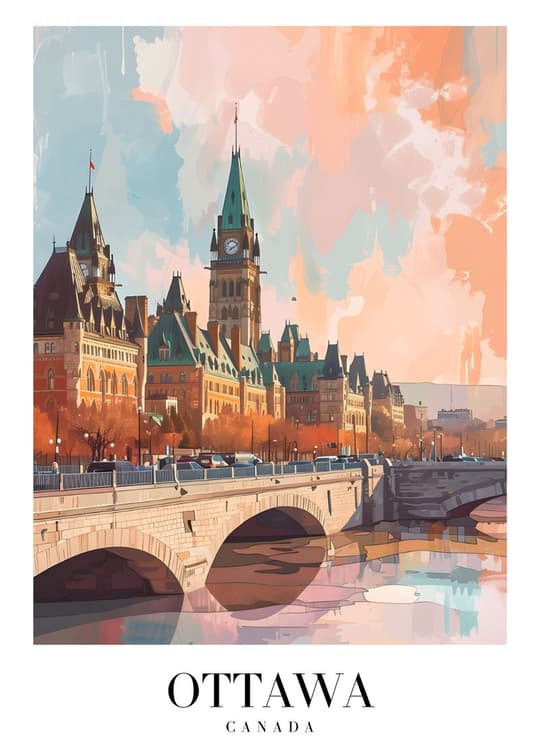 Ottawa Parliament at Sunset