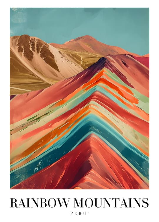 Rainbow Mountains Peru