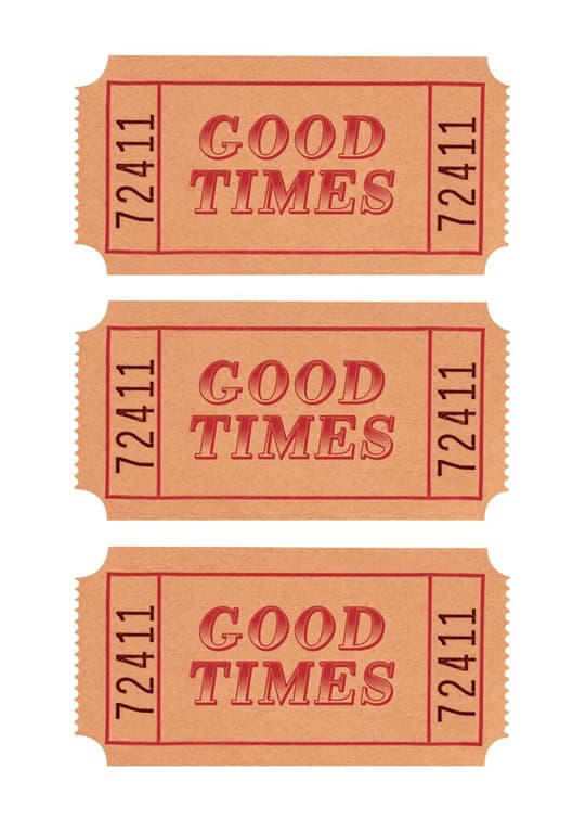 Good Times Vintage Tickets