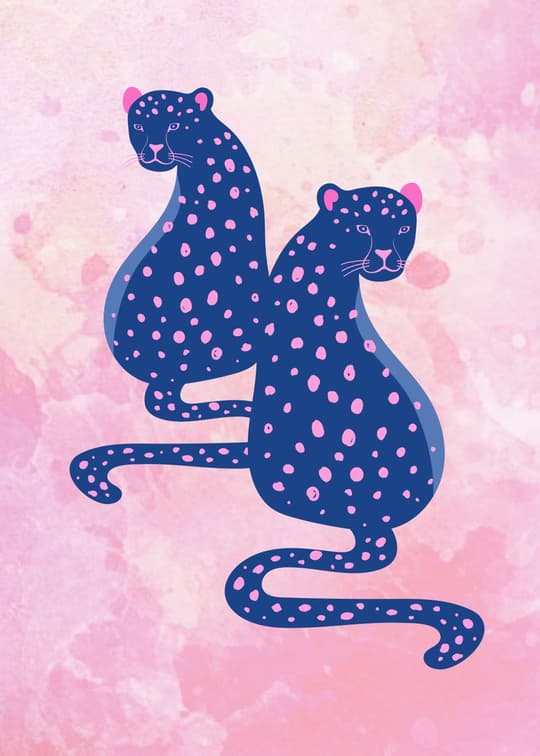 Playful Leopards