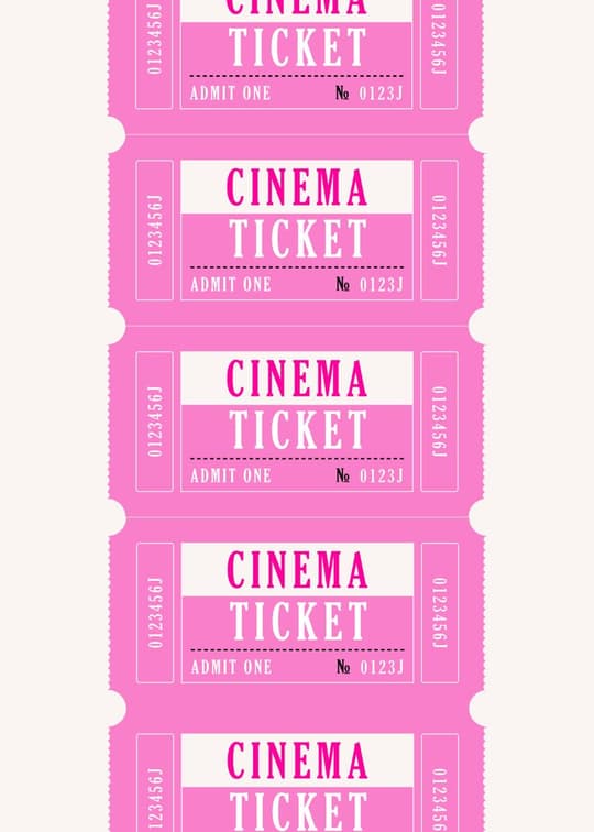 Cinema Ticket Strip