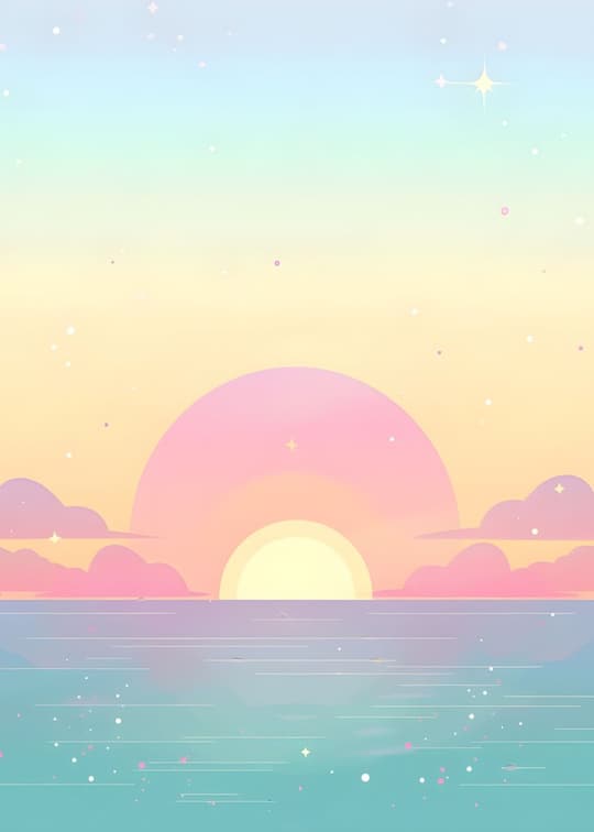 Dreamy Sunset Over Tranquil Waters