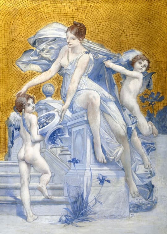 Water Nymph with Cherubs