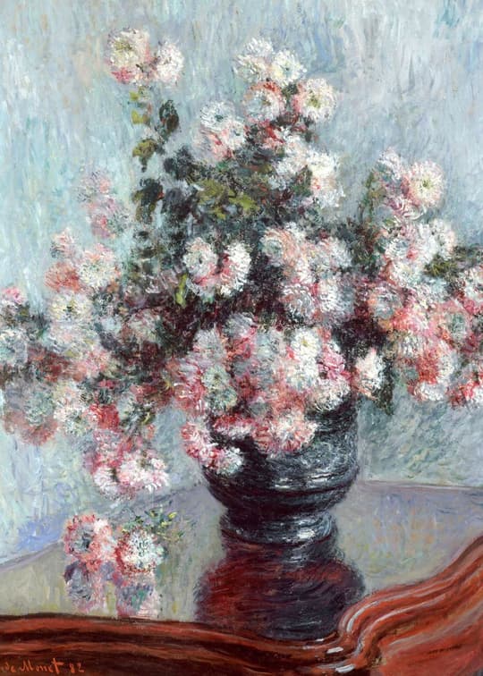 Chrysanthemums in Vase