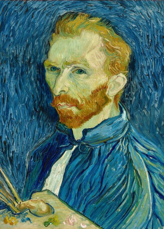 Self-Portrait with Blue Coat