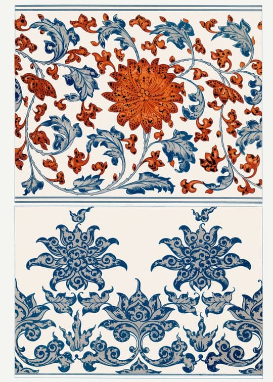 Ornate Floral Border Tiles