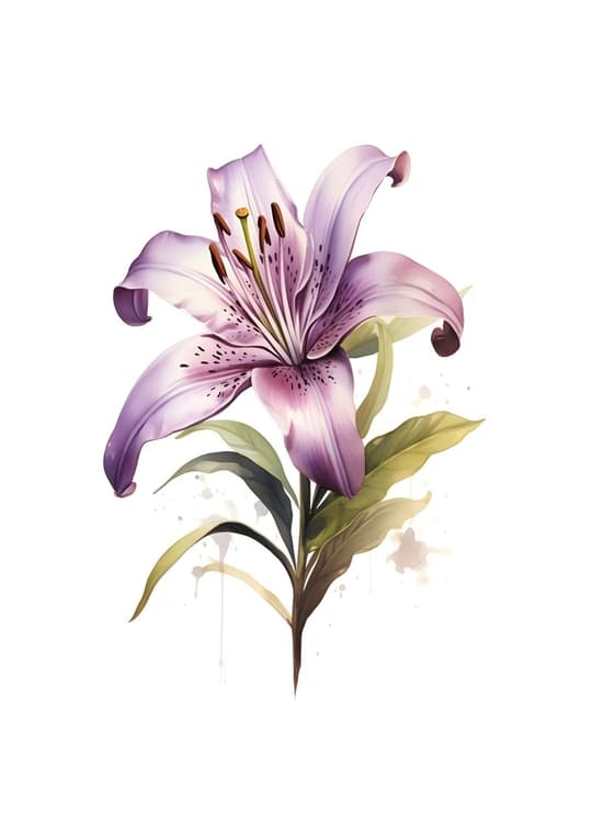 Purple Lily Bloom