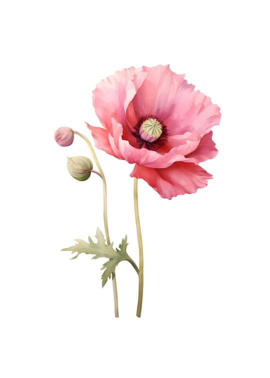Pink Poppy Bloom