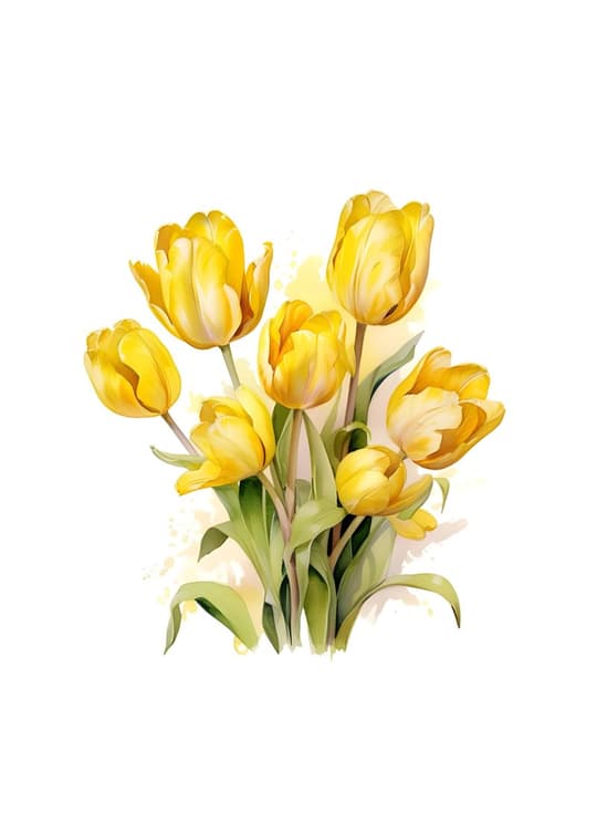 Yellow Tulips Bouquet