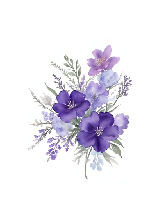 Purple Floral Bouquet