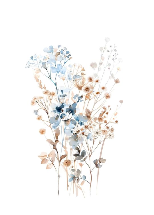Pressed Wildflowers Bouquet