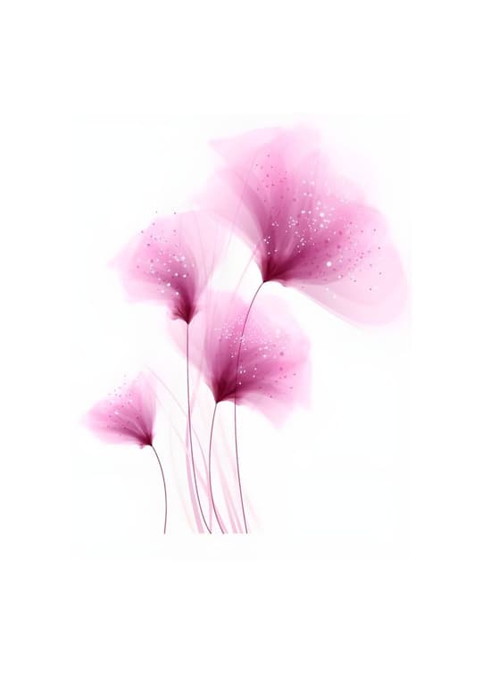Pink Ethereal Flowers