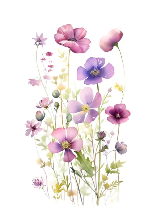 Pink & Purple Wildflowers