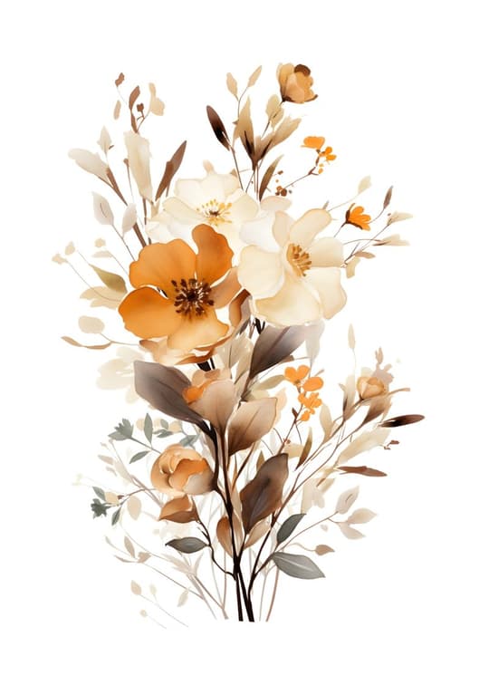 Warm Bloom Floral Arrangement