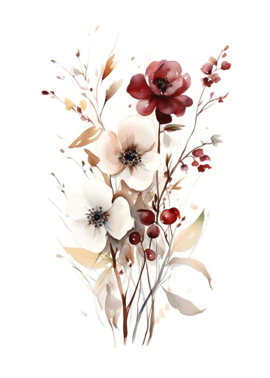 Autumn Florals with Berries