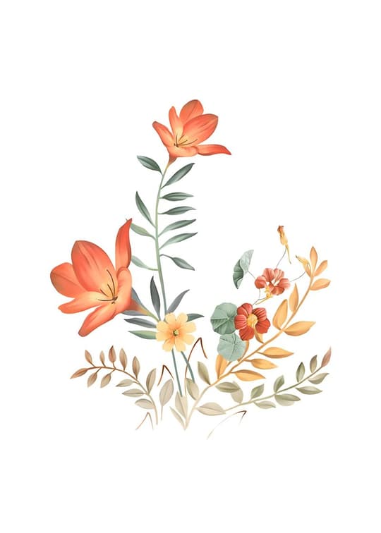 Botanical Wildflower Arrangement