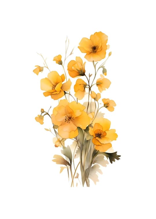Golden Wildflower Bouquet
