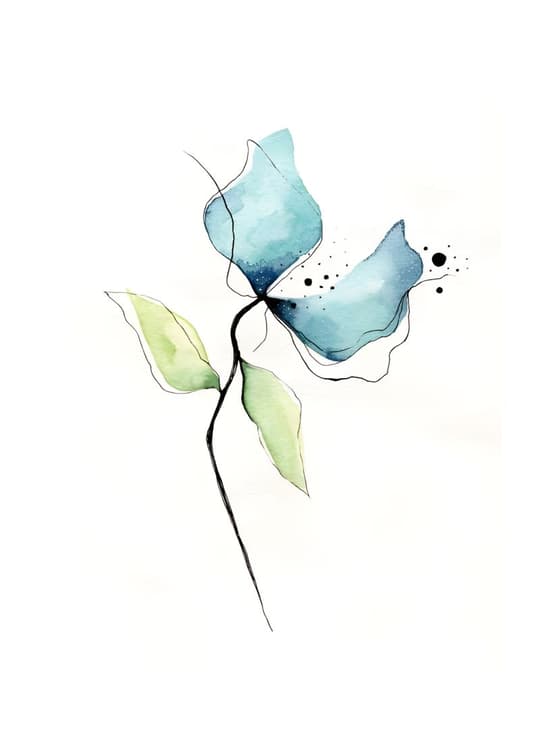 Abstract Butterfly Bloom