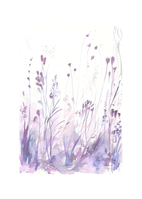 Purple Wildflower Field