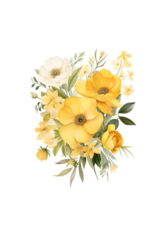 Yellow Garden Blooms